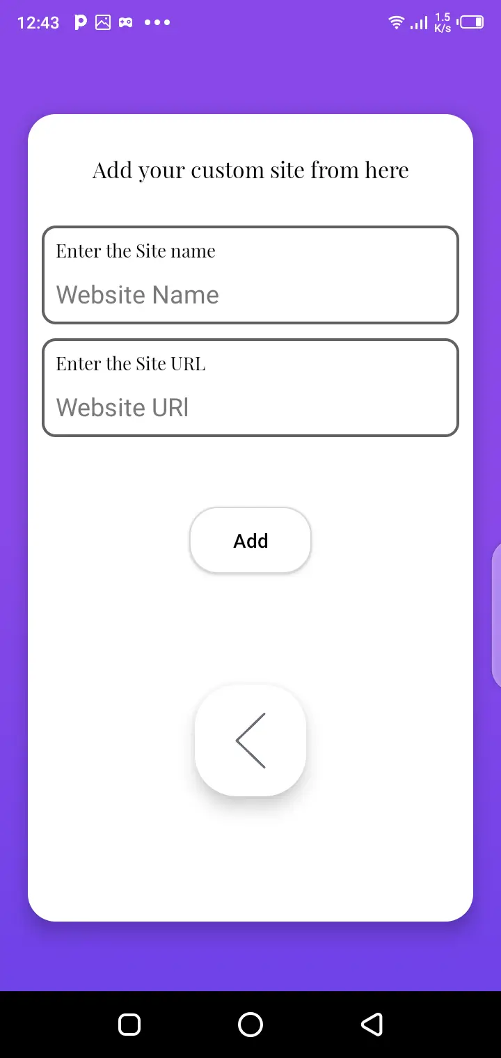 Screenshot of Sekams Browser APK